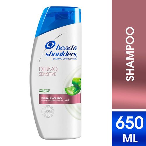 Shampoo H&S Dermo Sensitive Extractos Sabila y Aloe 650ml