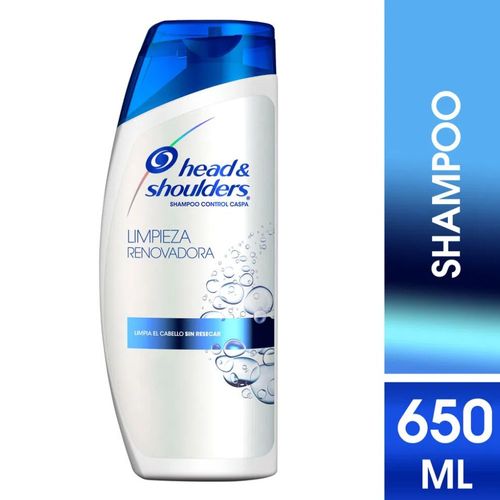 Shampoo H&S Limpieza Renovadora Control Caspa 650ml