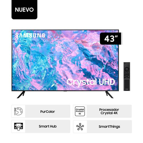 Televisor Samsung Smart 43 UHD 4K 43CU7000