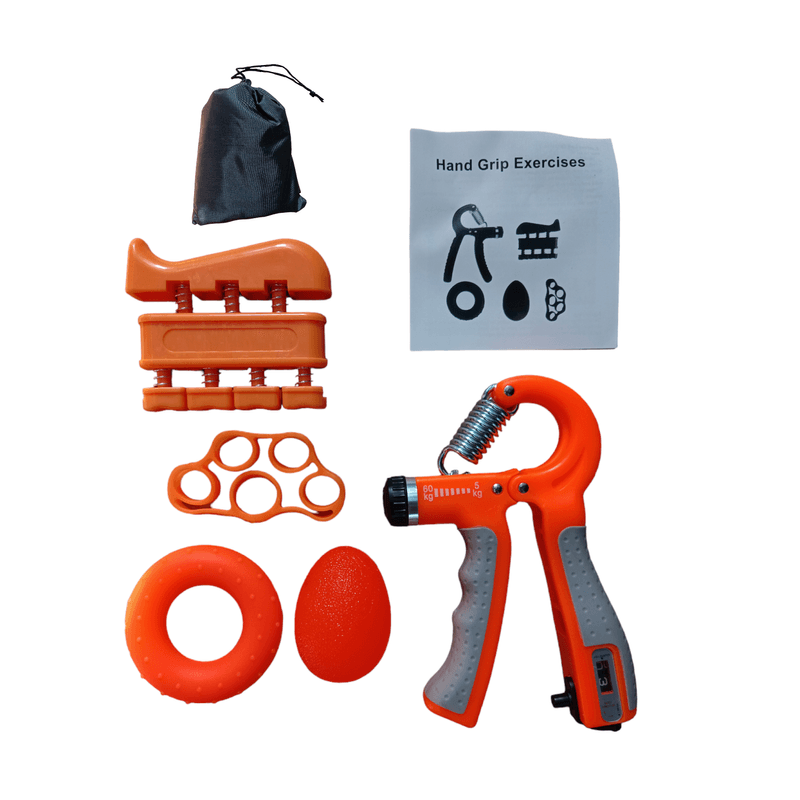 Hand-Grip-60-Kg-Contador-con-Kit-Fortalecimiento-de-Agarre-Naranja