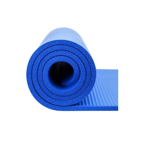 Colchoneta Mat Yoga 15 Mm Calidad A1 + Sujetador + Bolso BLUE