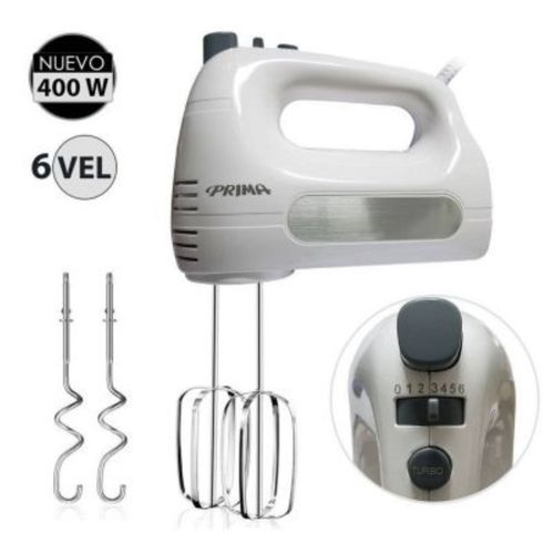 Batidora de Mano 400 Watts 6 Velocidades HM9105E Blanco
