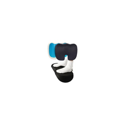 Pack Cojín Asiento + Reposapiés Gel espuma viscoelástica con funda