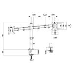 Rack-para-Monitor-Doble-Brazo-Vesa-hasta-32-pulg-Regulable-100x100-75x75-8kg-180°-Acero-Tubo-DT