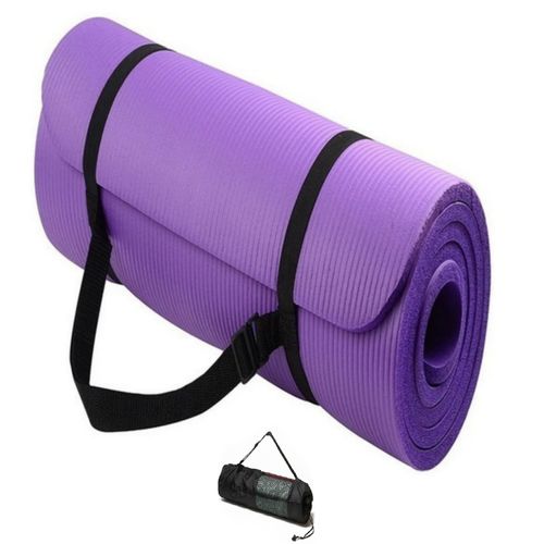 Colchoneta Yoga Mat Extra Gruesa 20 Mm  Pilates Gym Morado