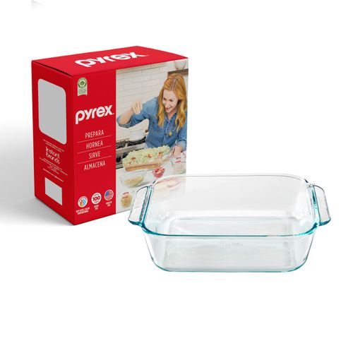 PYREX - Fuente Cuadrada de 1.4 Lt C/caja