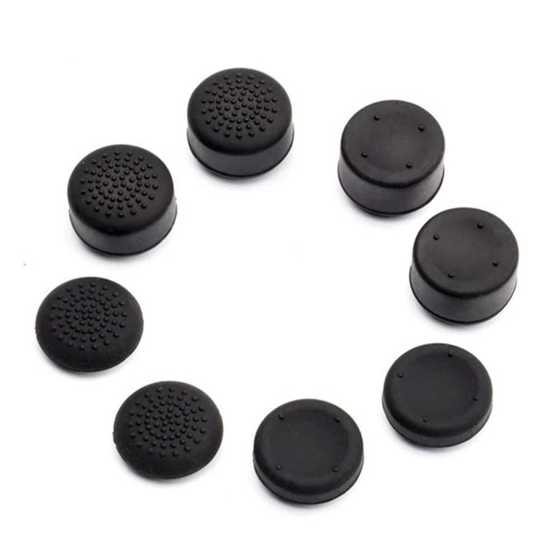 Set-8-und-Grips-PS4-PS5-Protectores-de-JoyStick-Mando-PS4-PS5-Negro