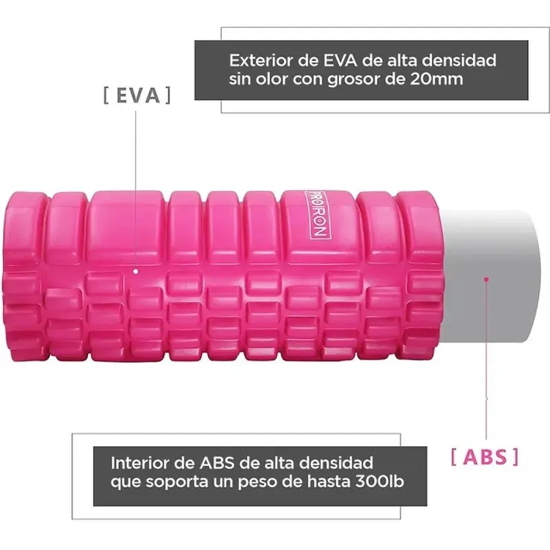 Foam-roller-masajeador-PROIRON---Rosado