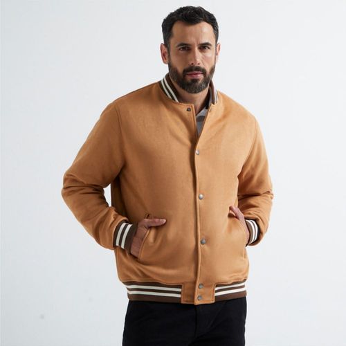 Casaca Madison Bomber Suede Hombre