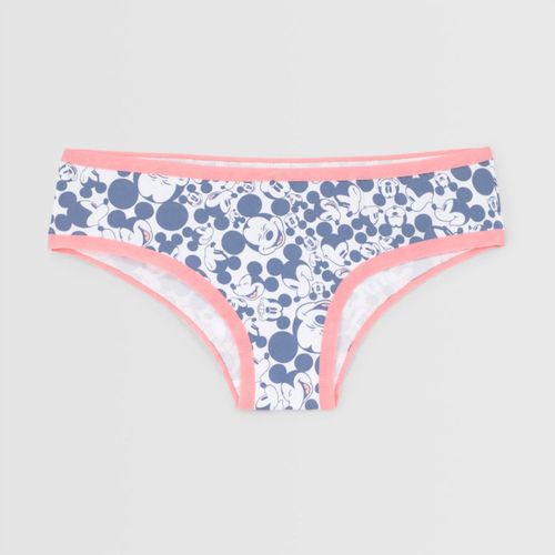 Calzón Hot Pant Disney Mujer Blanco Mickey Blue