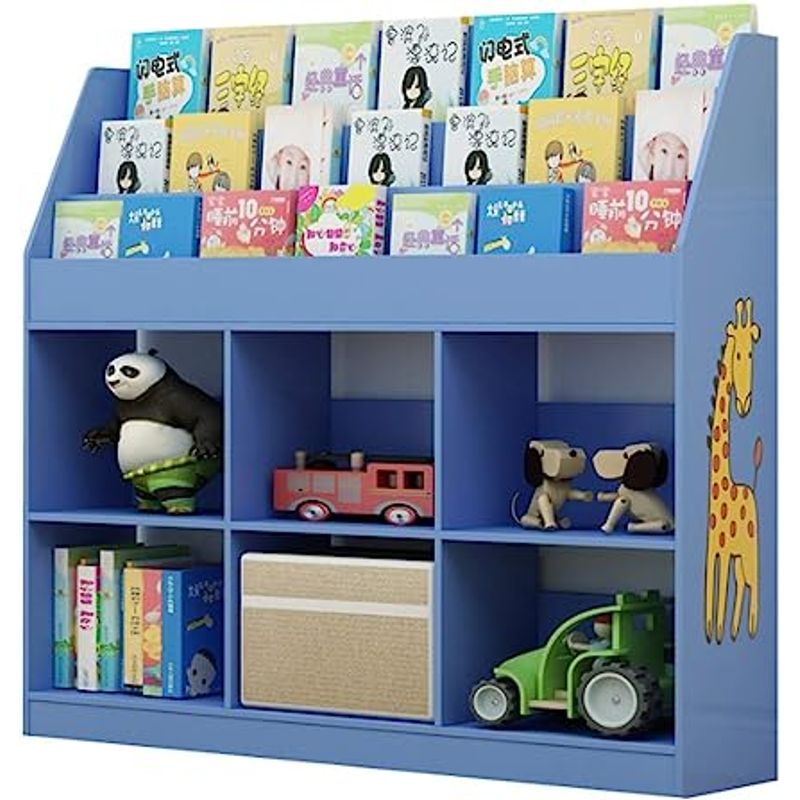 Librero-Jueguetero-Infantil-Melman-Azul-Muebles-Bonno