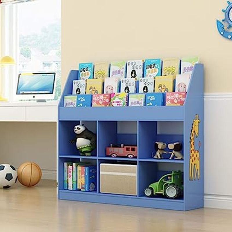 Librero-Jueguetero-Infantil-Melman-Azul-Muebles-Bonno