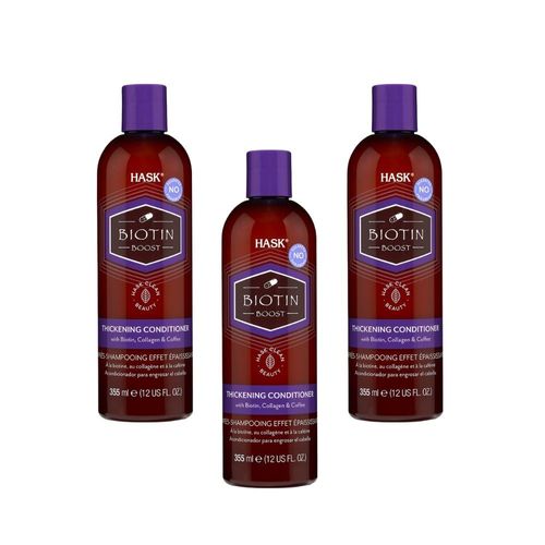 PACK X3 HASK Acondicionador Biotin Boost 355 ml