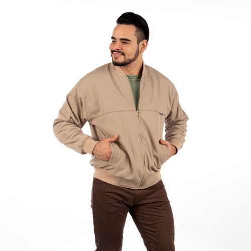 Casaca Kaeroshy Cuello Tejido hombre Beige Talla L