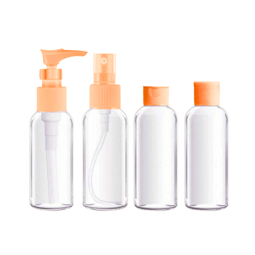 Set de 12 Frascos Pulverizador Contenedor de Aseo para Viaje Naranja