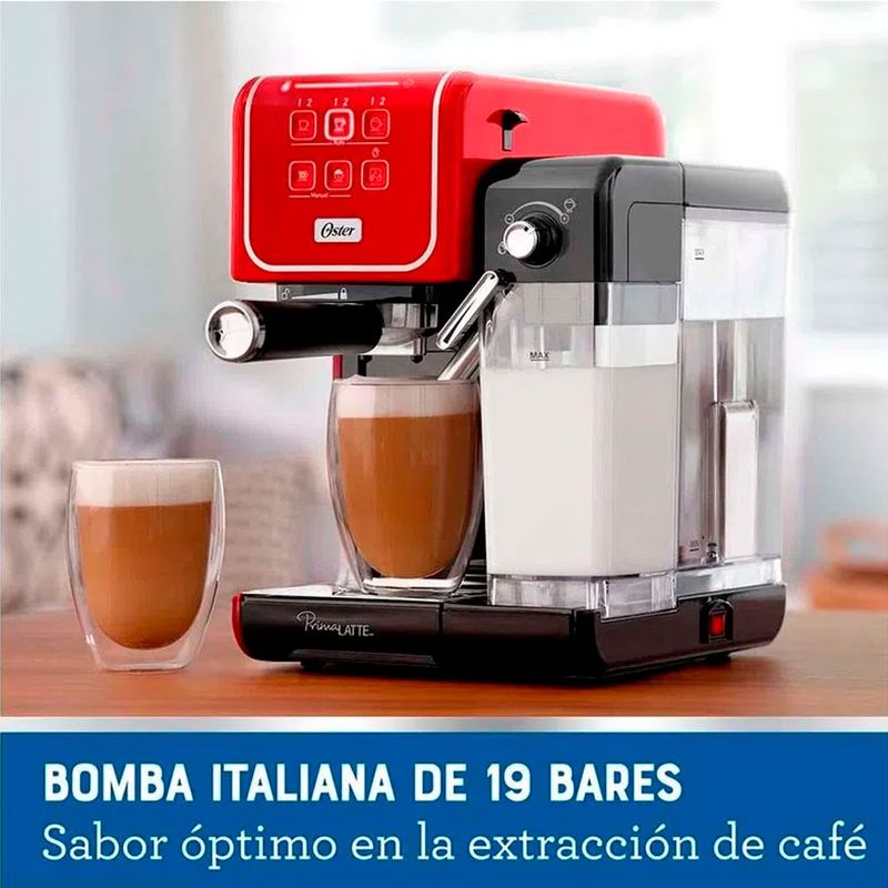 Cafetera-Oster-PrimaLatte-Touch-BVSTEM6801R-Rojo