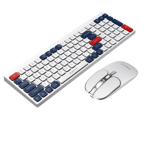 Kit Teclado y Mouse Inalambrico Havit KB830WB-SP