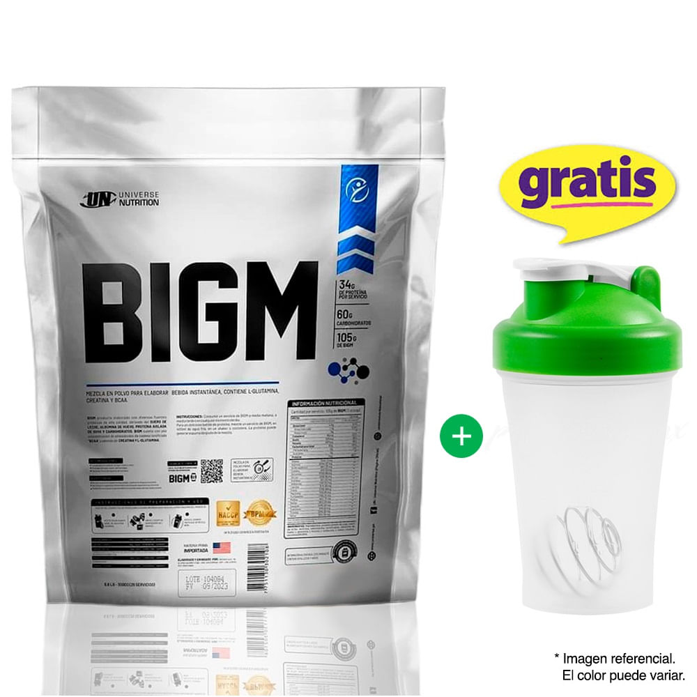 BIGM CONSTRUCTOR MUSCULAR 3KG COOKIES AND CREAM + SHAKER