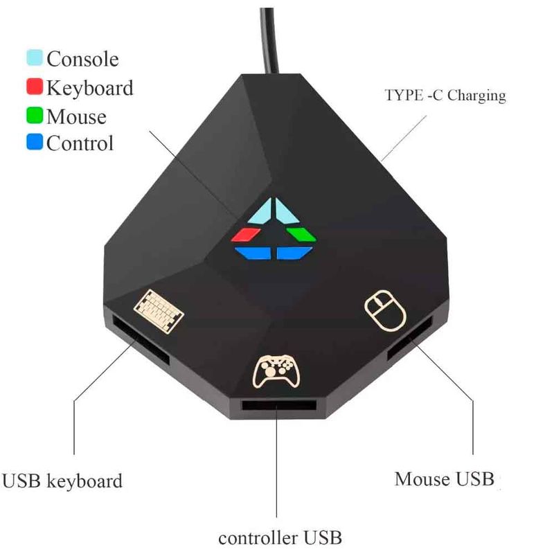 Adaptador-de-Teclado-Mouse-para-Nintendo-Switch-Oled--PS4-PS3-Xbox-One-360-dobe
