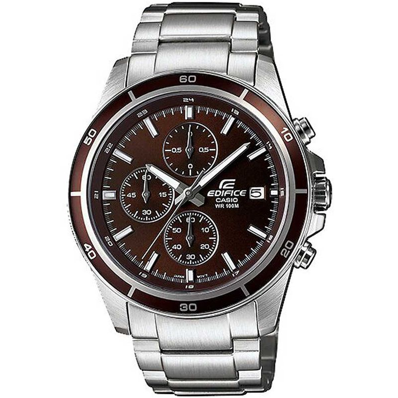 Reloj-Casio-Edifice-EFR-526D-5AV-Fecha-Cronometro-Acero-Plateado-Dial-Marron