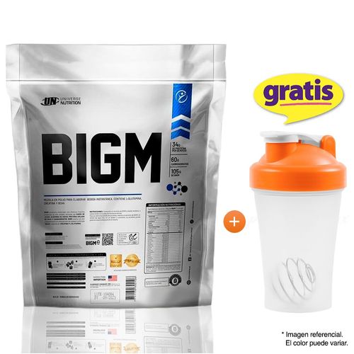 GANADOR DE MASA MUSCULAR BIGM 3KG VAINILLA + SHAKER