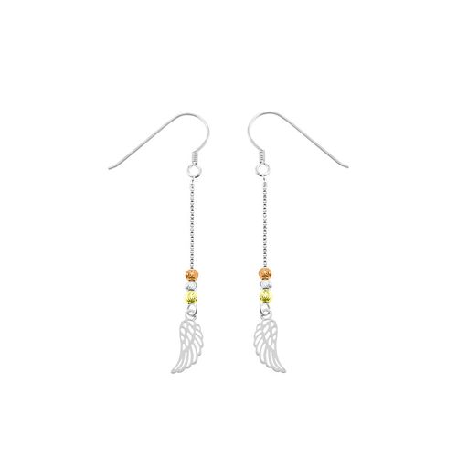 Aretes Alas de angel plata 925