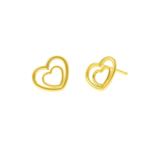 Arestes Oro 18K Doble Corazon