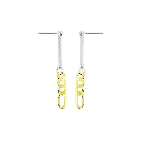 Aretes Figaro Plata 925 Goldensilver