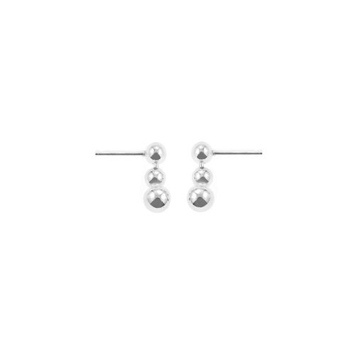 Aretes 3 Bolitas en Plata 925