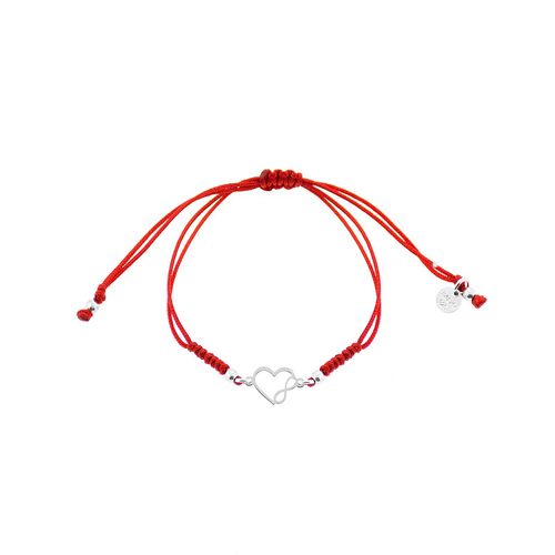 Pulsera C Infinito Corazon Plata 925