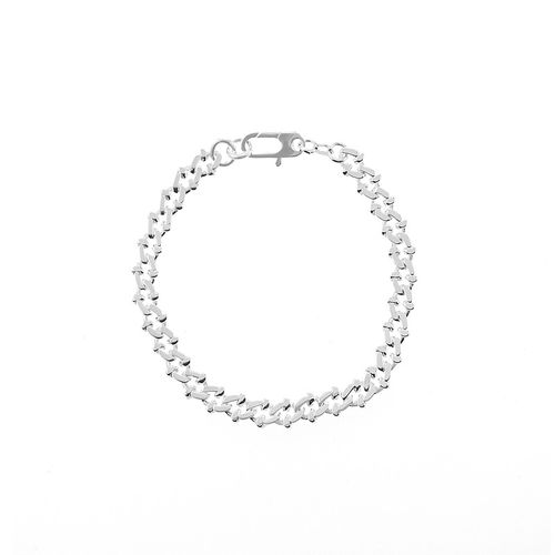 Pulsera Oval Donas Plata 925 Hombre