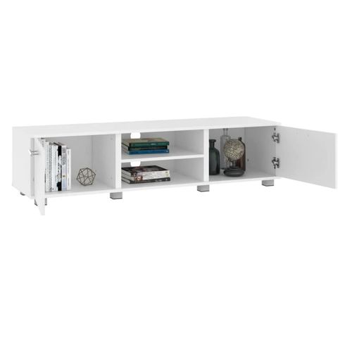 MESA TV OPLA BLANCO - DIBA MUEBLES