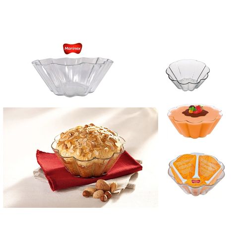 Fuente Refractorio de Pyrex Brioche de Vidrio Templado Cap. 1300 ml