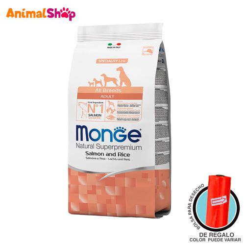 Comida Para Perro Monge Salmon Y Arroz 2.5Kg