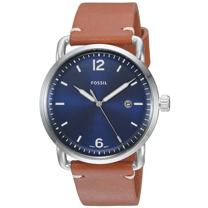 Reloj-Fossil-The-Commuter-FS5325-Fecha-Correa-de-Cuero-Marron-Azul