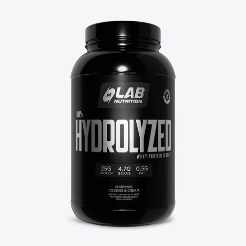 Proteina Hidrolizada Lab Nutrition 100% HYDROLYZED Cookies and Cream 2LB