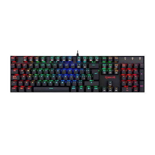 Teclado Gamer Redragon Mitra Rdk551Rgb-1 Spanish-Sps Blue Switch Black