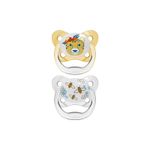 Set-de-2-Chupones-PreVent-con-tapa
De-6-a-18-meses-Modelo--tigre-y-avejas