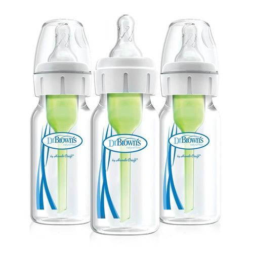 Biberón Polipropileno Options+ Boca Estrecha, pack de 3 , 4oz/ 120ml