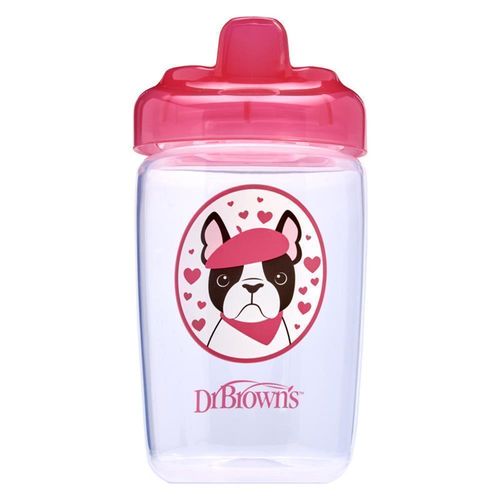 Vaso con Boquilla Dura Perro Rosado (12m+)