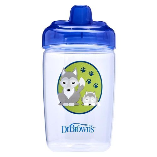 Vaso de Transicion con Boquilla dura 12oz l Lobo Azul