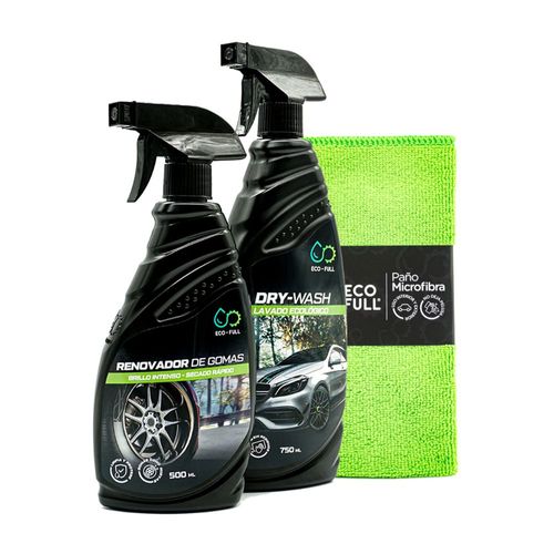 Combo ecológico Dry-wash + Renovador goma + Paño