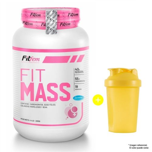 PROTEÍNA FITFEM FITMASS 2KG VAINILLA + SHAKER