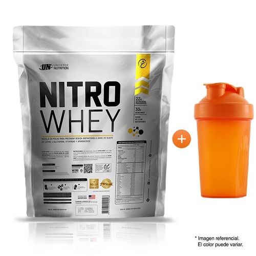 PROTEÍNA NITRO WHEY 3KG UNIVERSE NUTRITION COOKIES + SHAKER