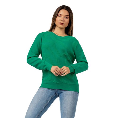 Sueter Polera Mujer de Cashemira Color Verde