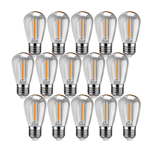 Pack 20 Focos Vintage Clear ST14 1W Luz Cálida Lightech