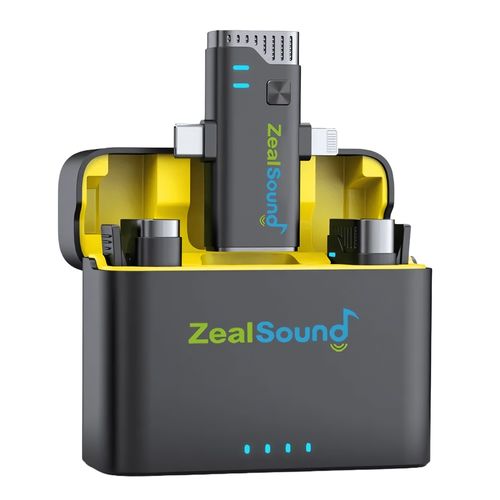 ZealSound - Micrófono Lavalier V7 Pro Wireless Para Android iPhone