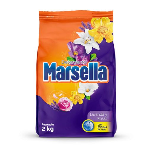 Detergente en Polvo Marsella Lavanda y Rosas 2kg