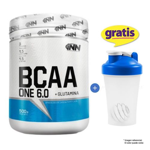 AMINOÁCIDOS INN BCAA ONE 6.0 500GR FRUIT PUNCH + SHAKER