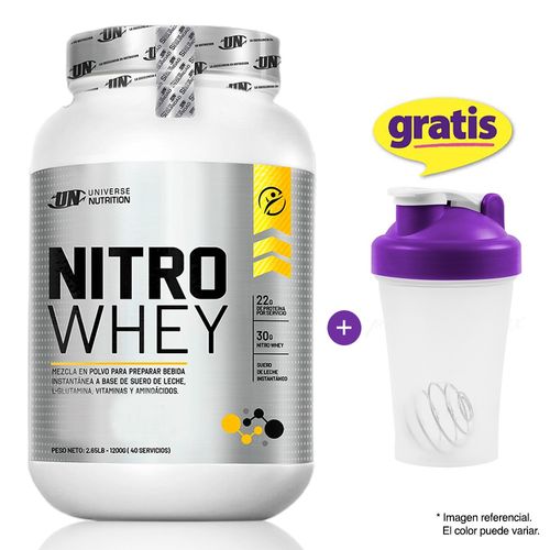 Nitro whey 1.1kg proteína un Vainilla + Tomatodo